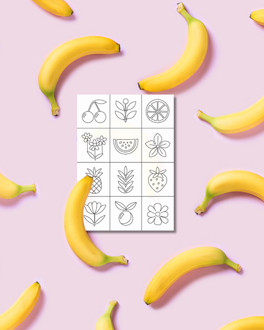 Lot de 4 cartes à colorier